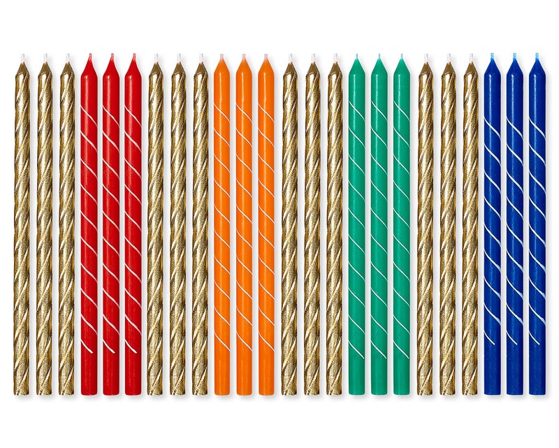 Papyrus Birthday Candles, Tall Tapers (24-Count) - Image 1